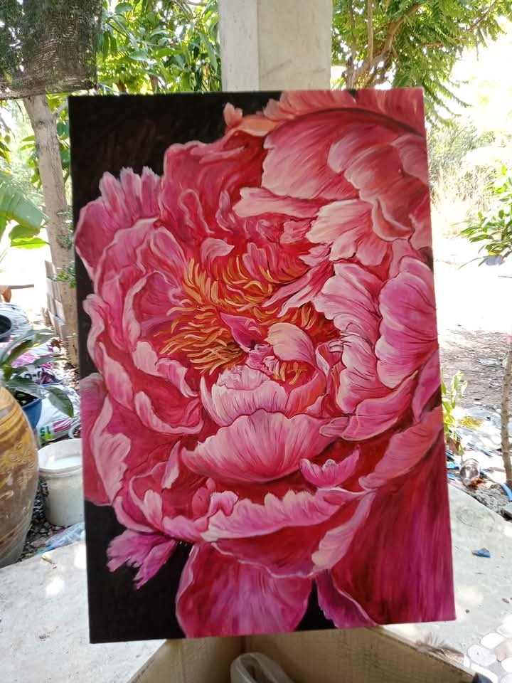 ภาพวาดดอกโบตั๋น