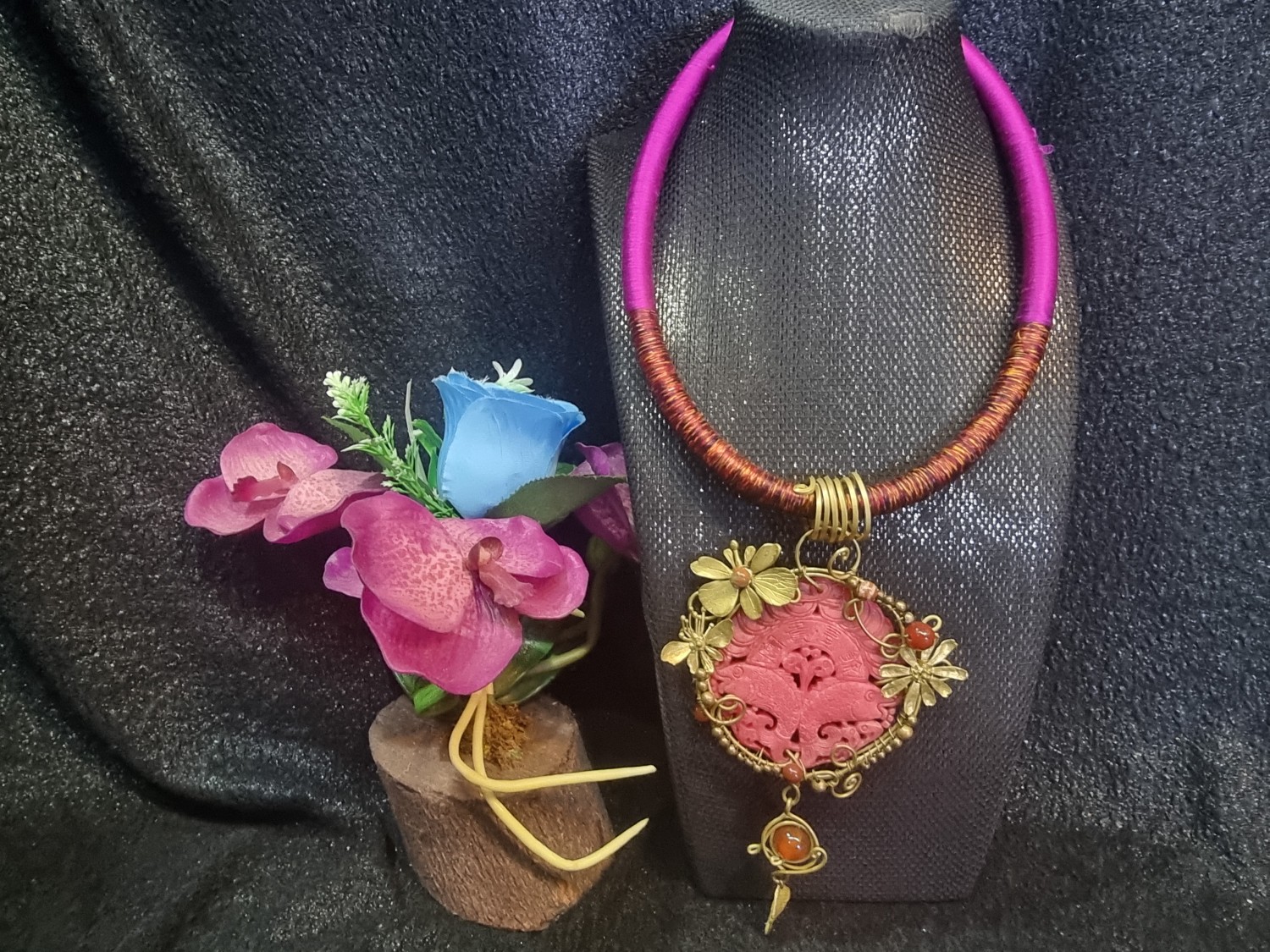 สร้อยไหมหนกชมพู