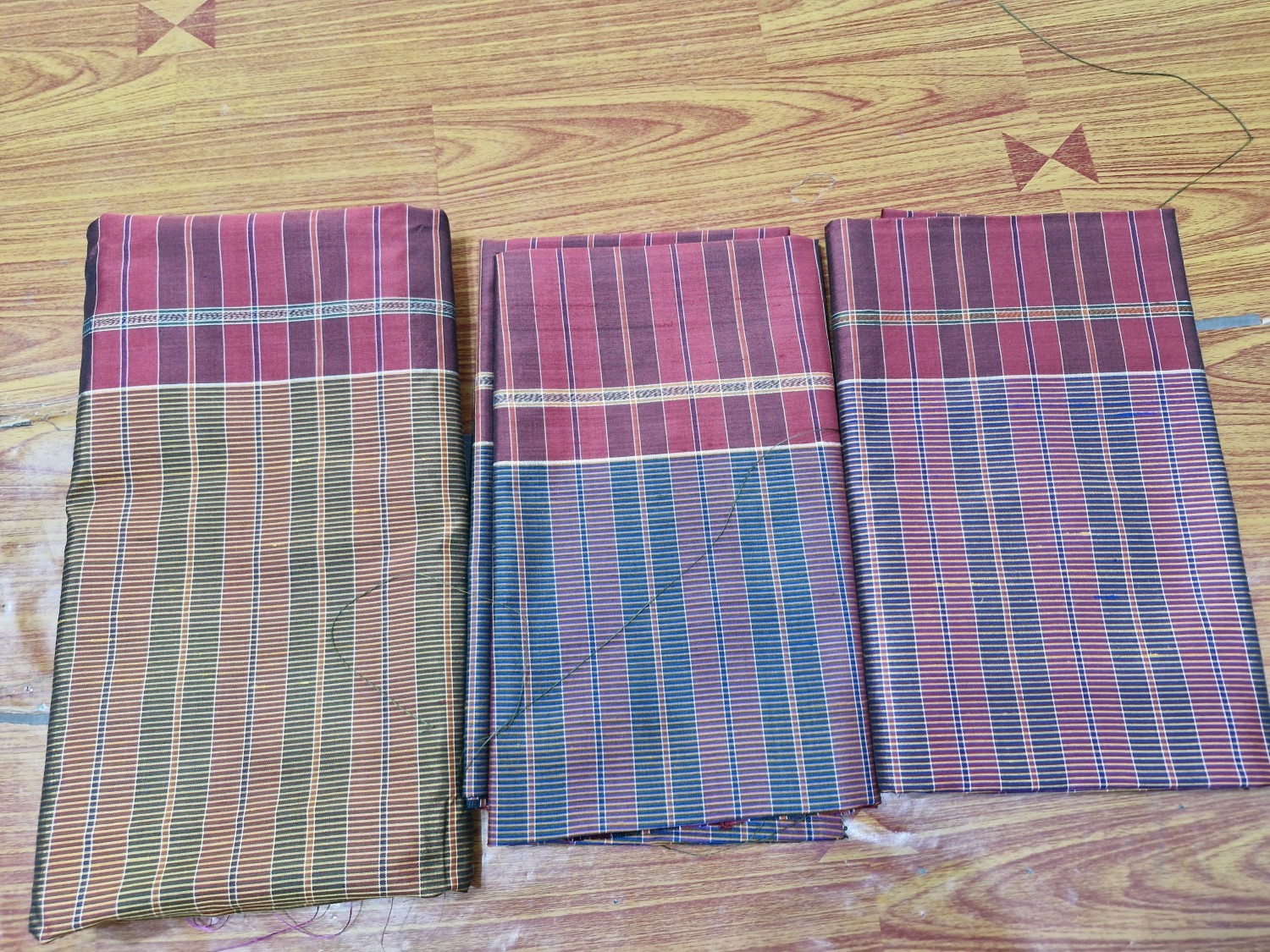 ผ้าขาวม้าไหมสีเคมี