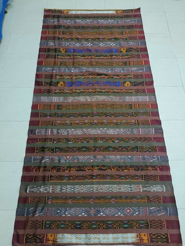 ผ้าไหม มัดหมี่ 3 ตะกอสีเคมี