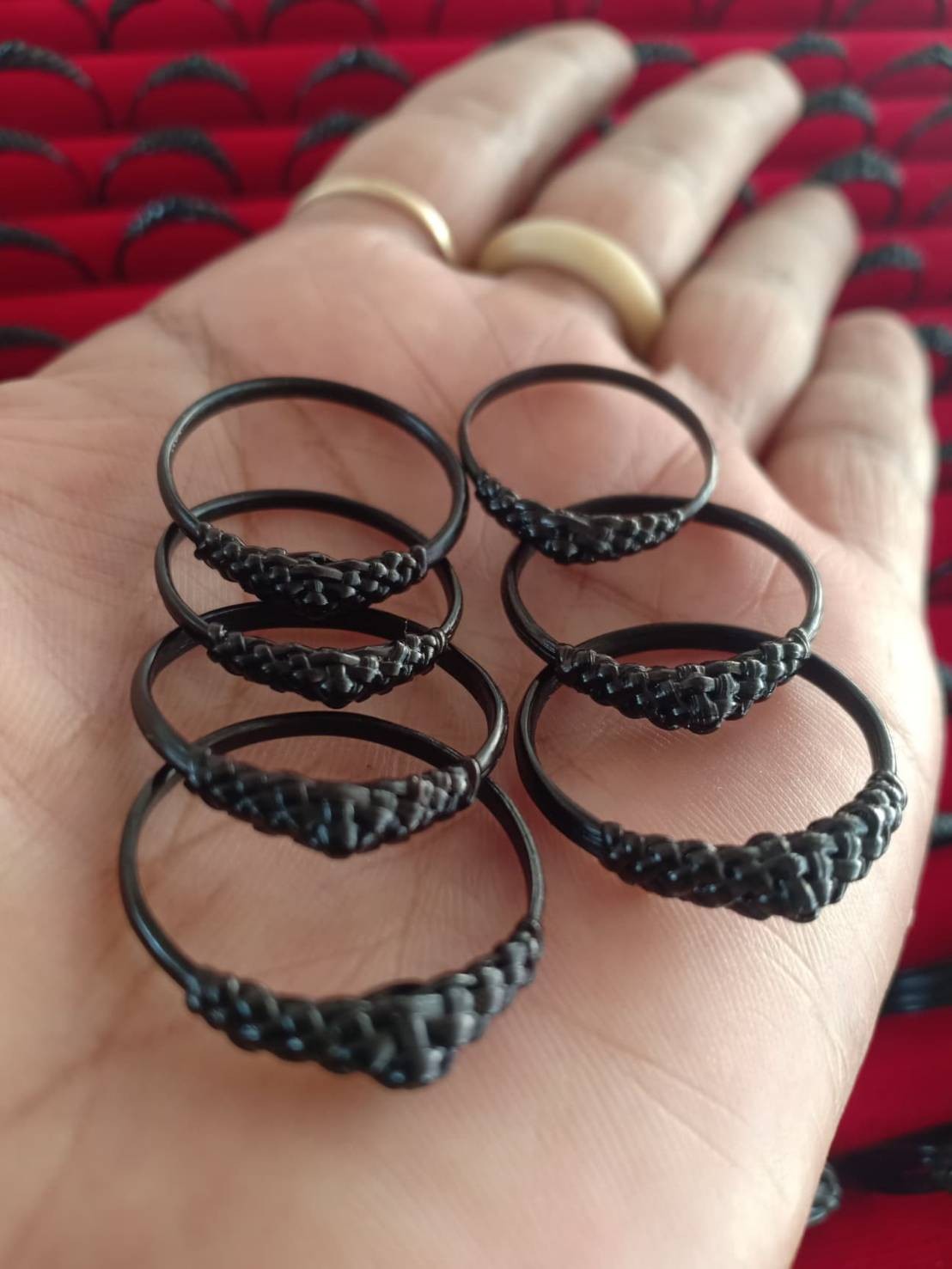 แหวนขนหางช้างสายเดี่ยว