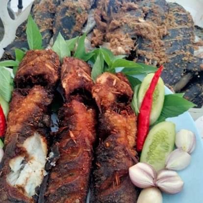 ปลาดุกข้าวคั่ว