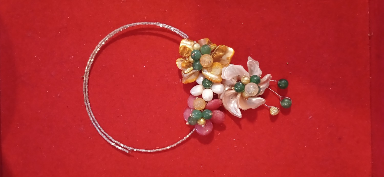 สร้อยโชคเกอร์ ดอกไม้ (มินิมอล)