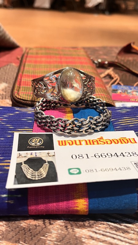 กำไลเงินแท้โป่งขาม