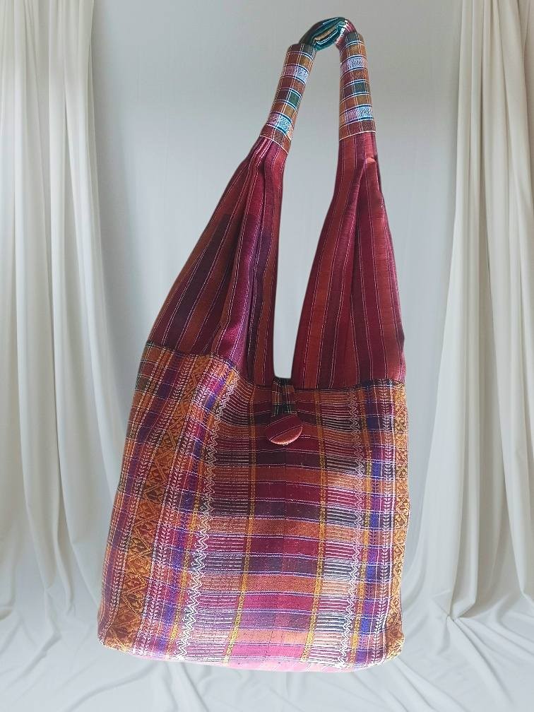 ย่ามผ้าไหมแท้ทรงชะลอม