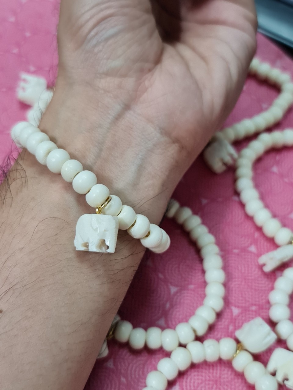 สร้อยข้อมือกระดูกช้างแท้