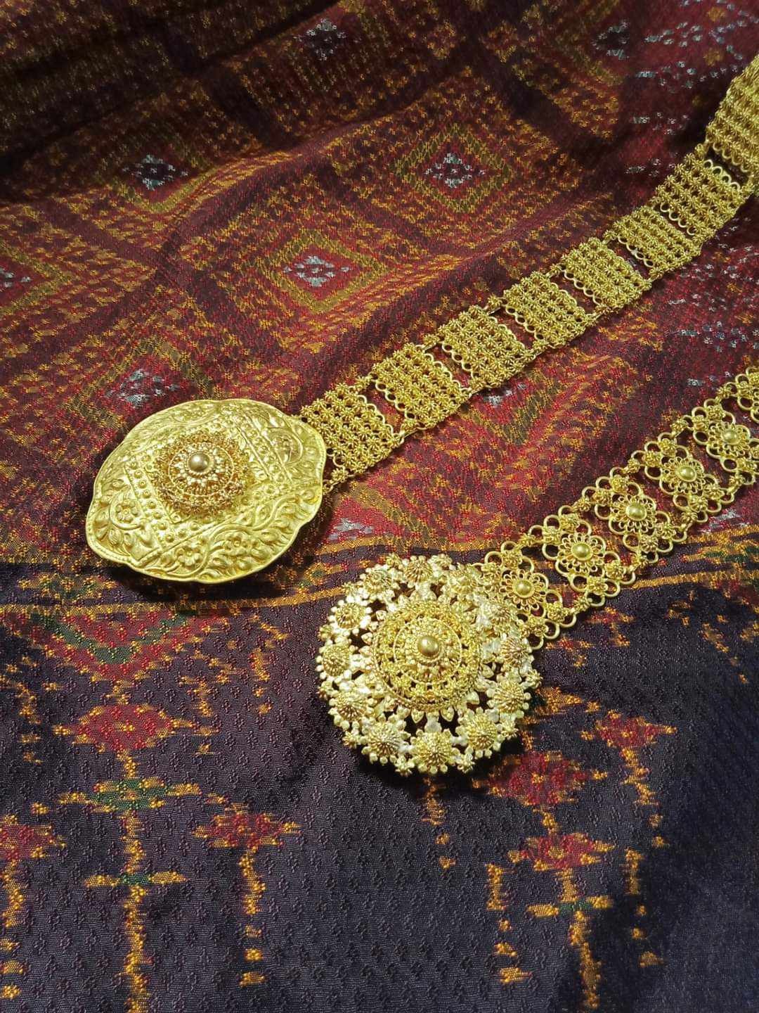 เข็มขัดทองเหลืองแท้ลายพิกุล