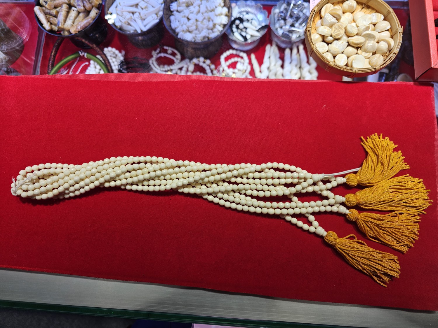 สร้อยประคำ​ กระดูกช้าง​ 108​เม็ด