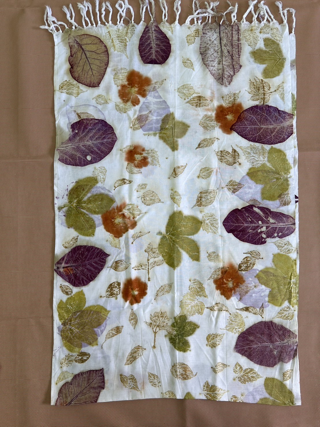 ผ้าพันคอ Eco print