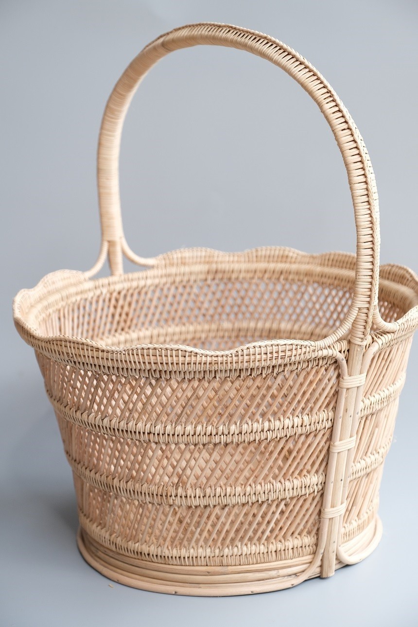 ตะกร้ากลม 3 ชั้น ปากหยัก