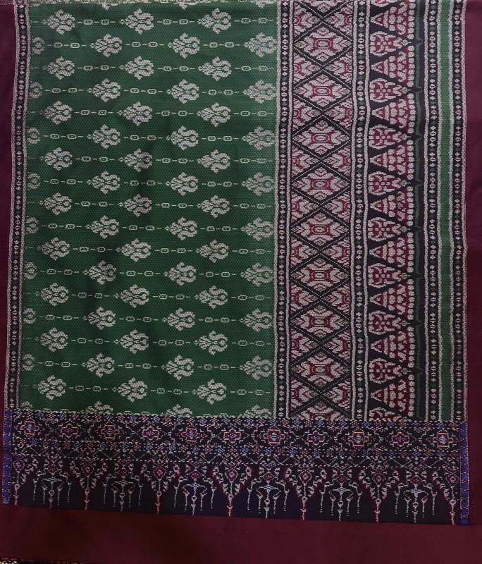 ผ้าลาย ผกาจัทรา สีเคมี ทอ 5 ตะกอ ขนาด 1*2 เมตร