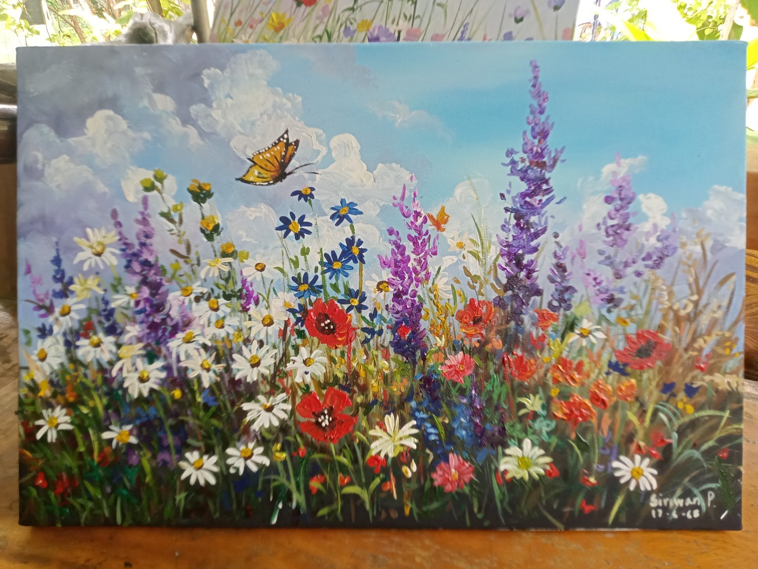 ภาพวาดดอกไม้