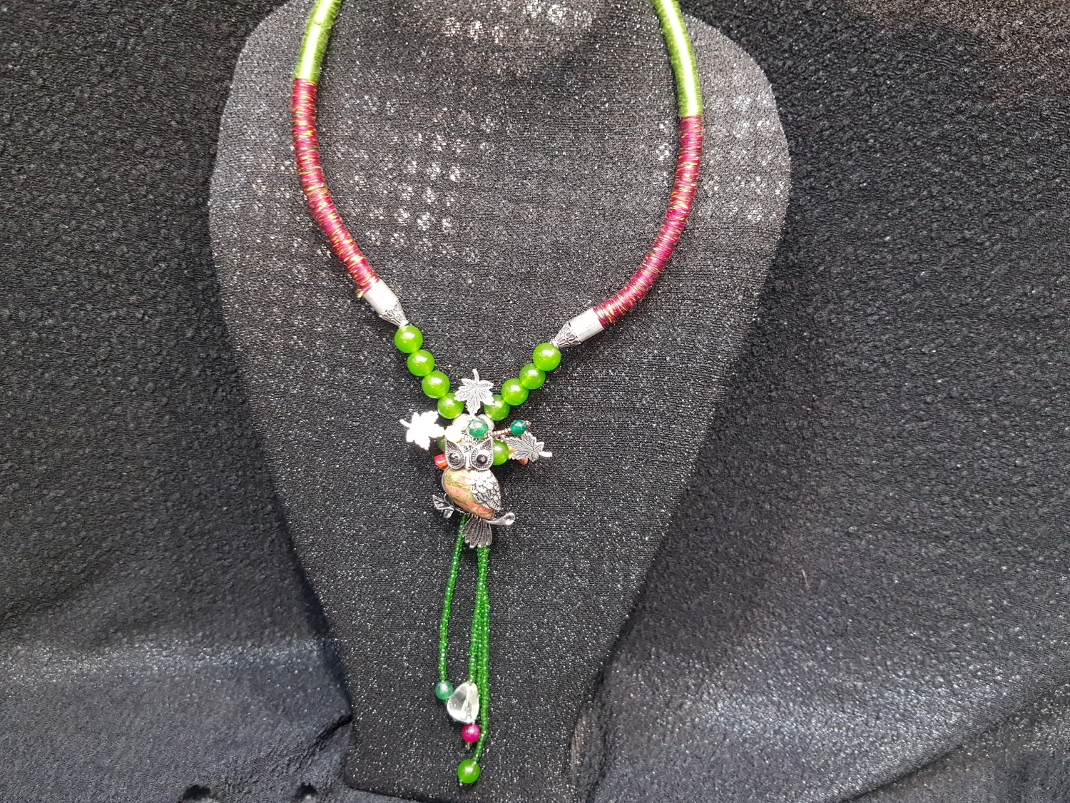 สร้อยไหมจี้เงิน