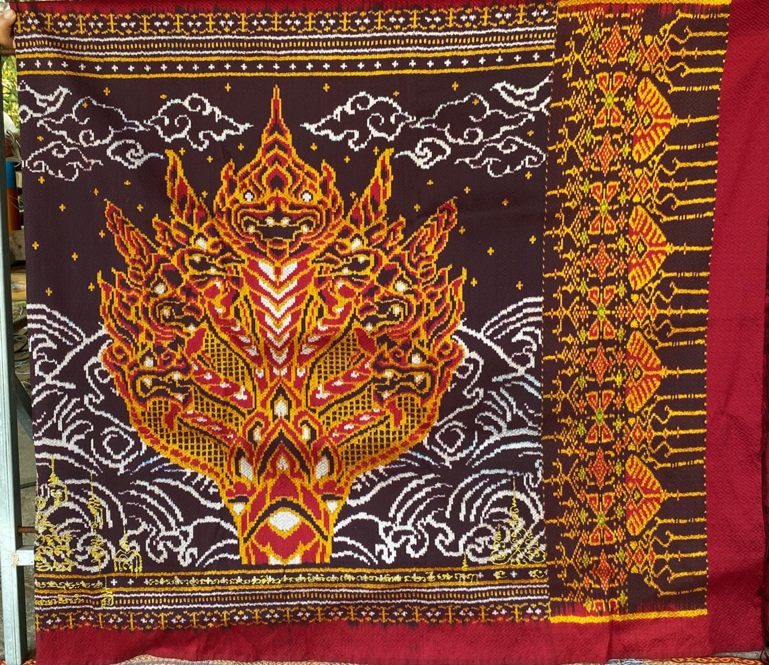 ผ้าไหมัดหมี่มงคล ลายพญาอนันตรนาคราช