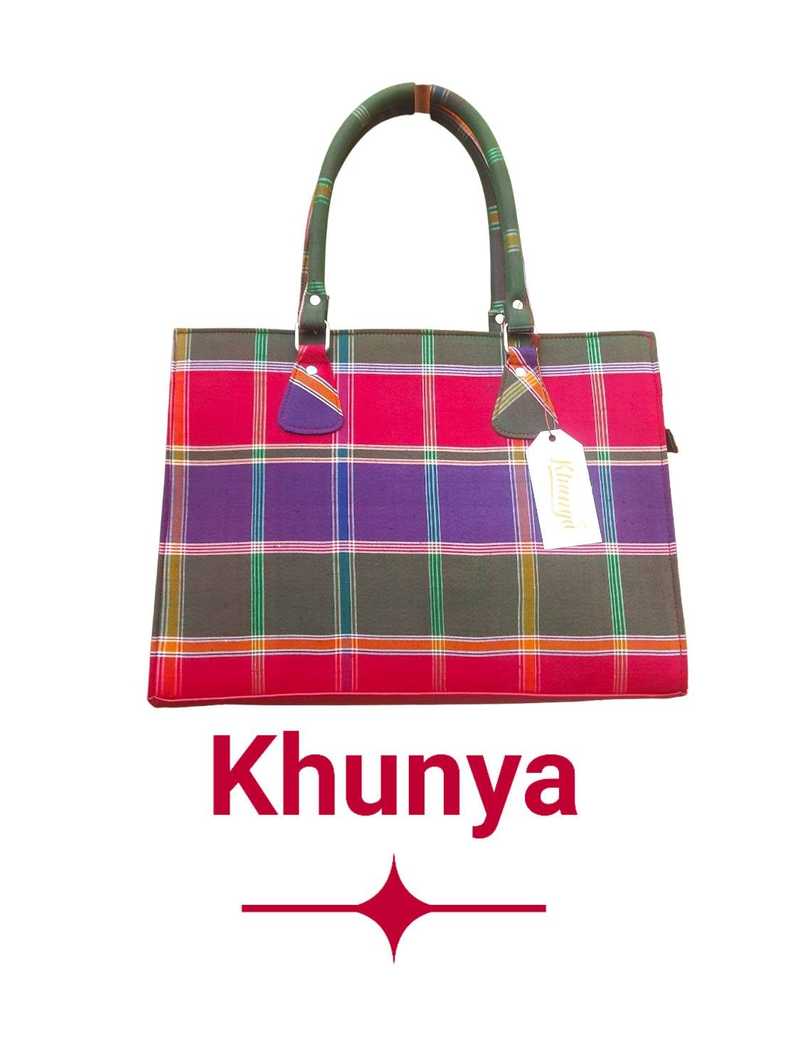 กระเป๋าผ้าไหมแฟชั่นลายสโหร่ง