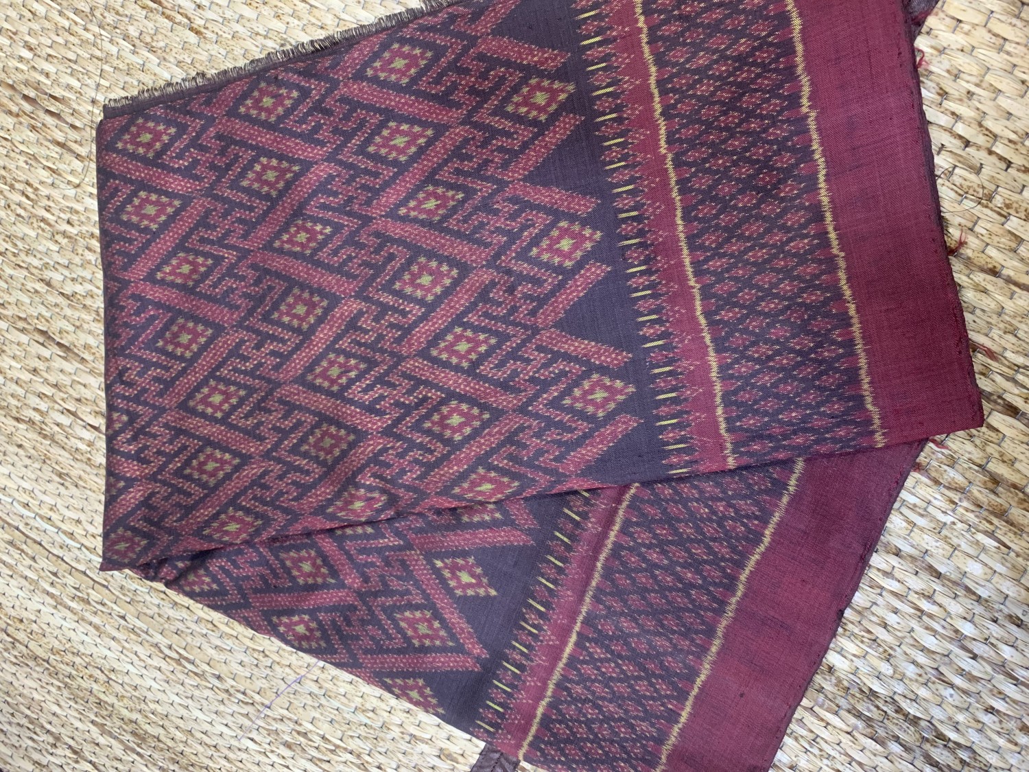 ผ้ามัดหมี่3ตะกอธรรมชาติ