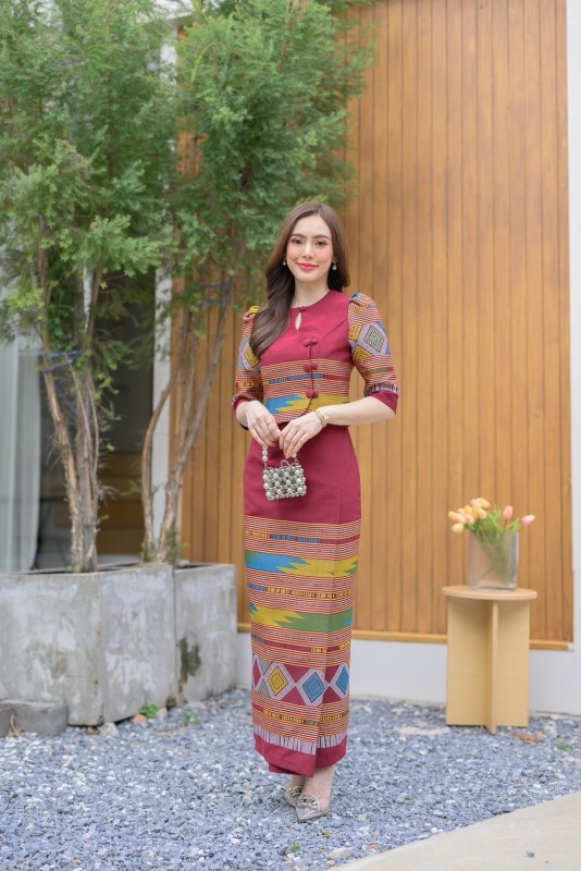 ชุดเซตผ้าทอลายไทย