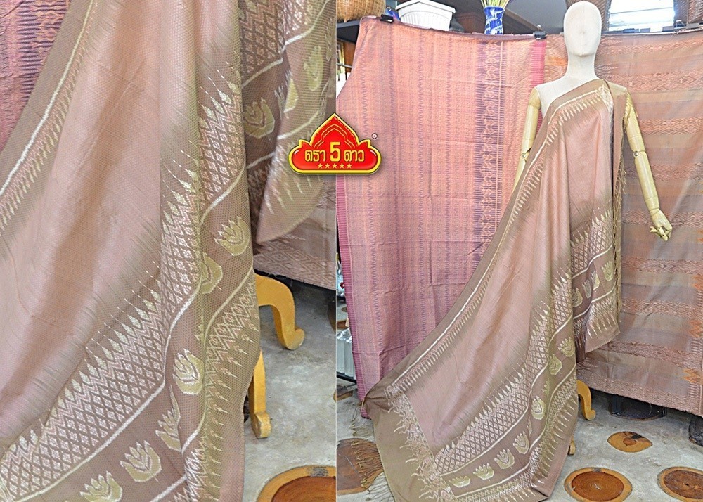 ผ้าไหมมัดหมี่สุรินทร์ ย้อมสีธรรมชาติ