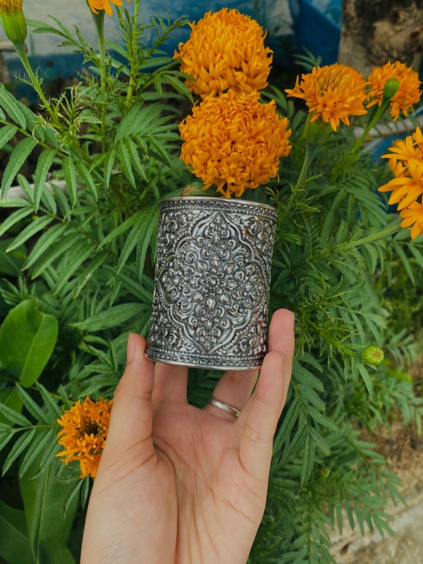 กำไลตอกลาย ขนาดกว้าง 3 นิ้ว