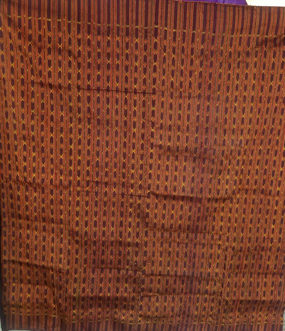 ผ้าใหม่มัดหมี่ลายดอกพิกุล