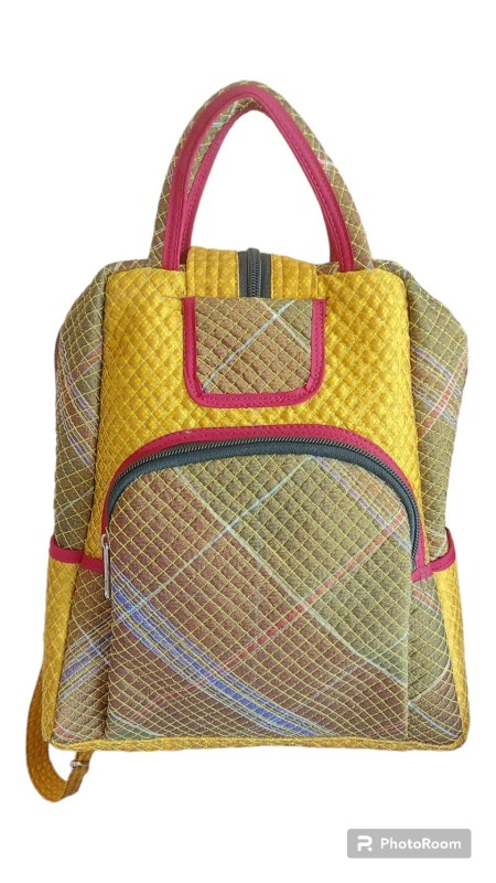 เป้ผ้าไหม สีเหลืองมัสตาร์ด