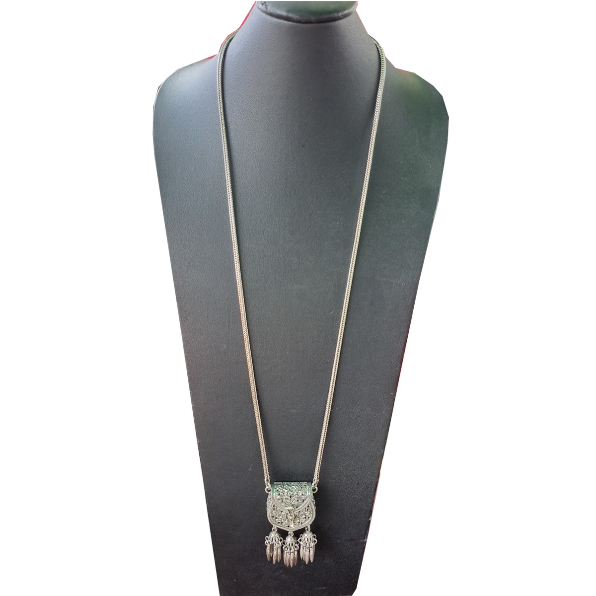 สร้อยประเกือม ทรงกระเป๋าเงิน ยาว 24 นิ้ว