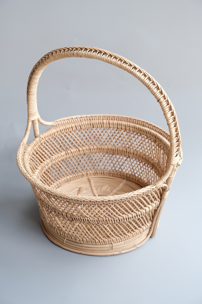 ตะกร้าทรงกลม 2 ชั้น พิเศษ ฐาน 11 นิ้ว