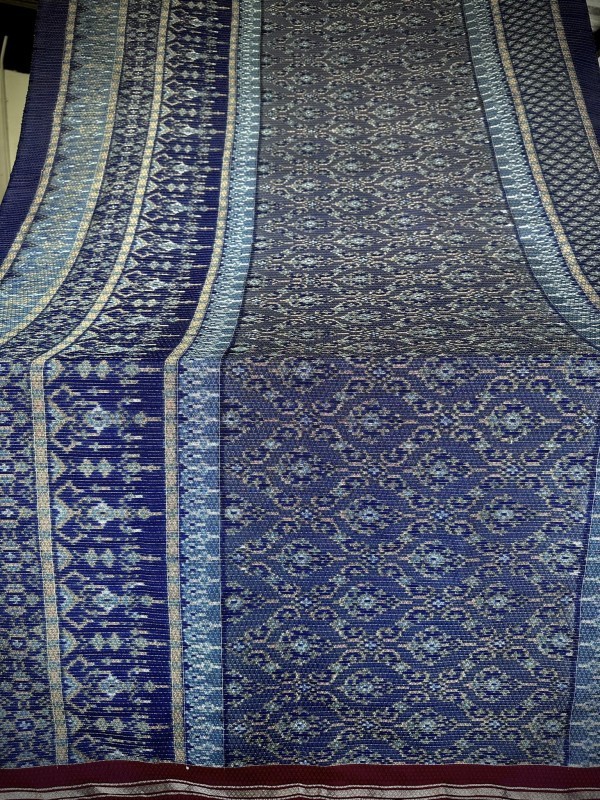 ผ้าลายพุ่มข้าวบินฑ์ สีเคมี ทอยก 5 ตะกอ ขนาด 1 *2 เมตร