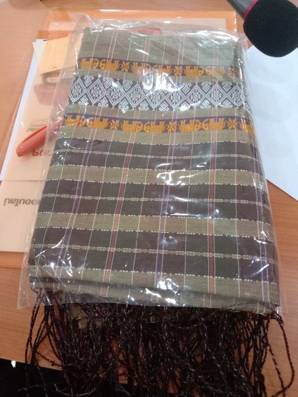 ผ้าไหมผ้าสะไบยกขิดช้าง