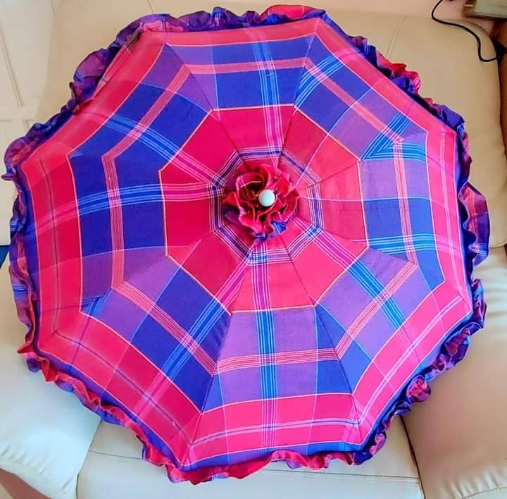 ร่มลายสโหร่ง กันแดด กันยูวี ขนาด 18 นิ้ว