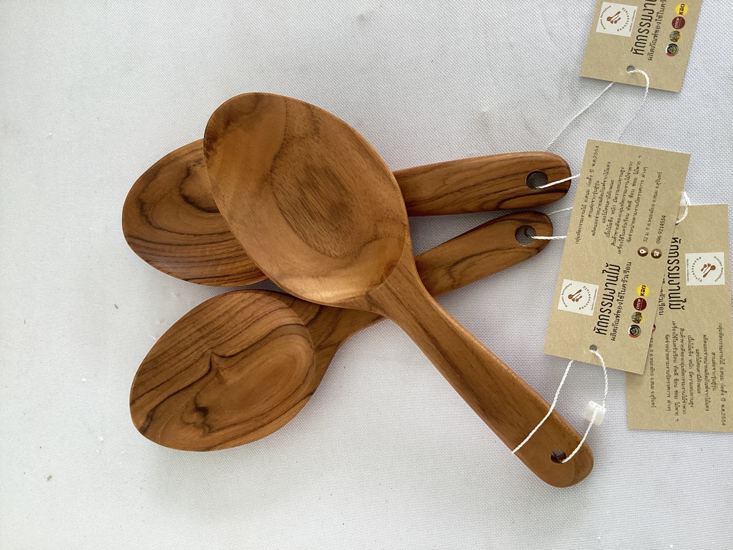 ทัพพีจากไม้สัก