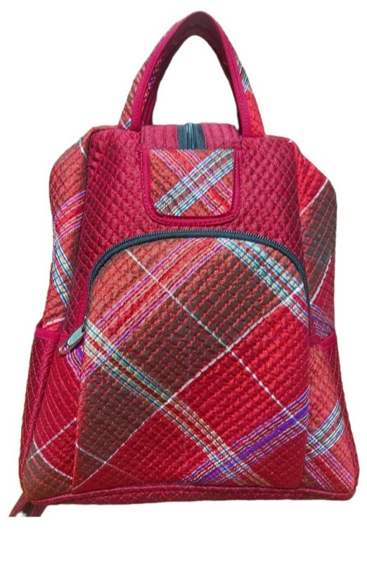 เป้ผ้าไหม สีแดงเลือดหมู