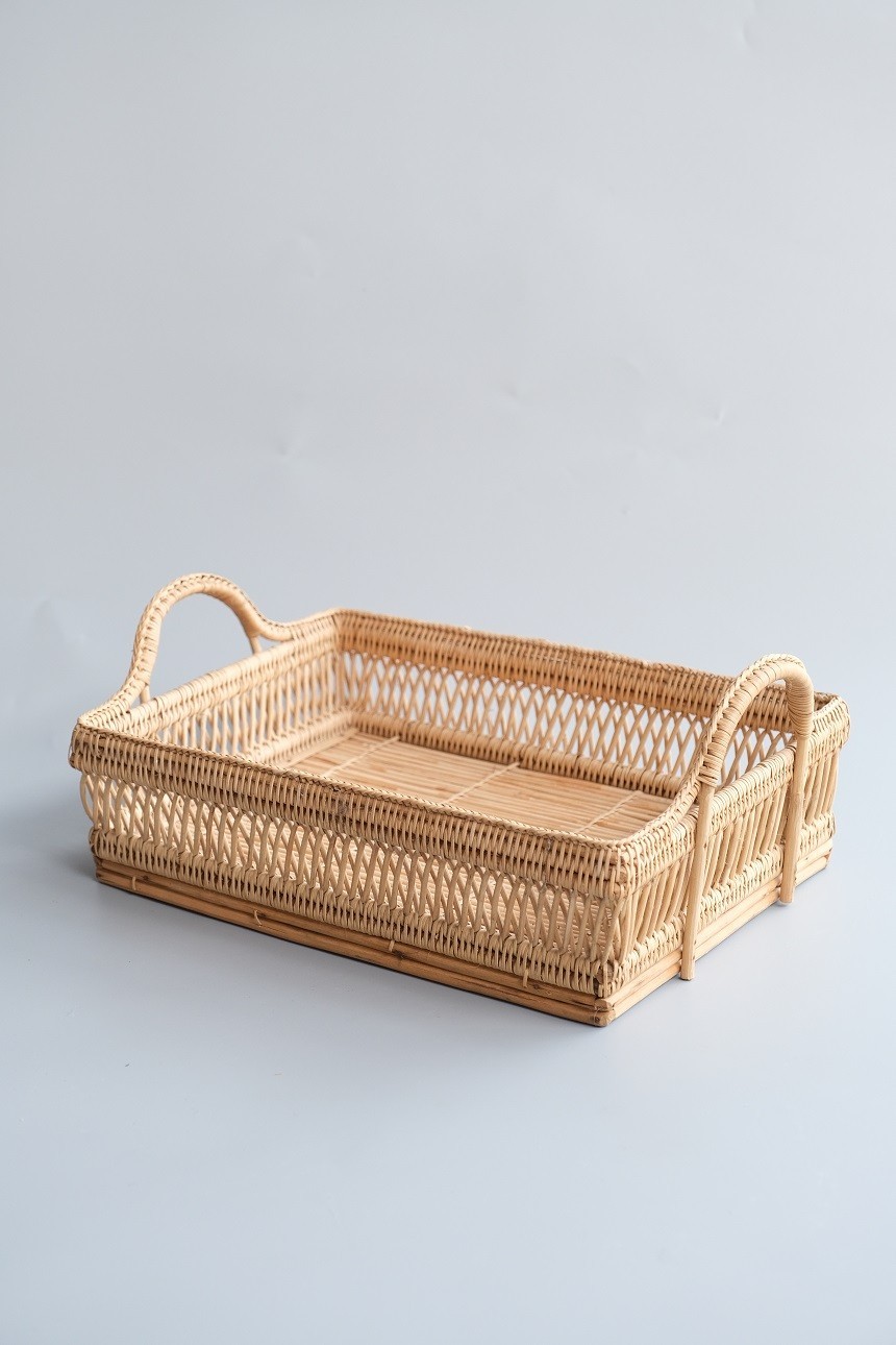 กระจาดทรงสี่เหลี่ยม มีหู