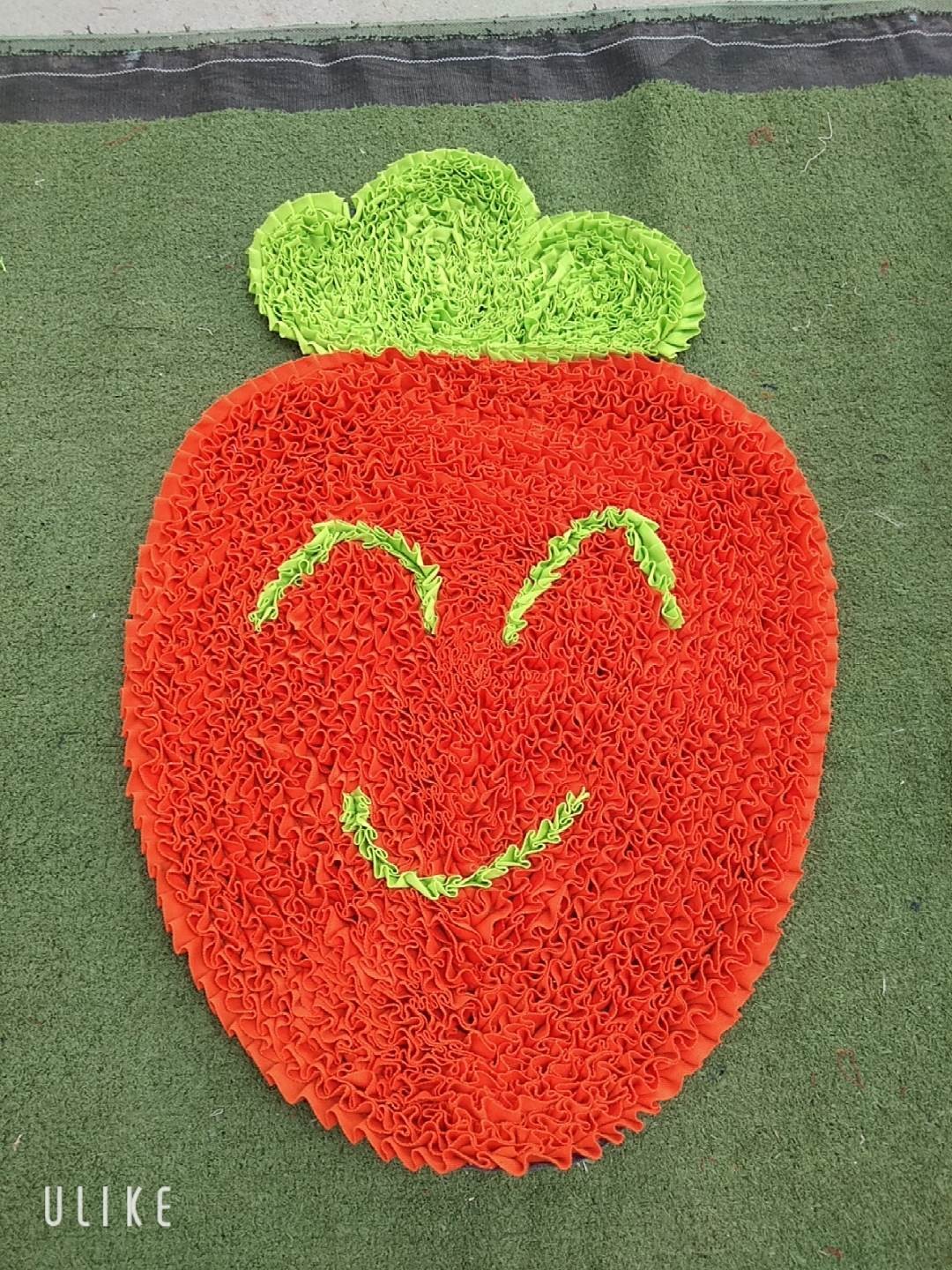 ผ้าเช็ดเท้าลายแครอท (คละลาย)