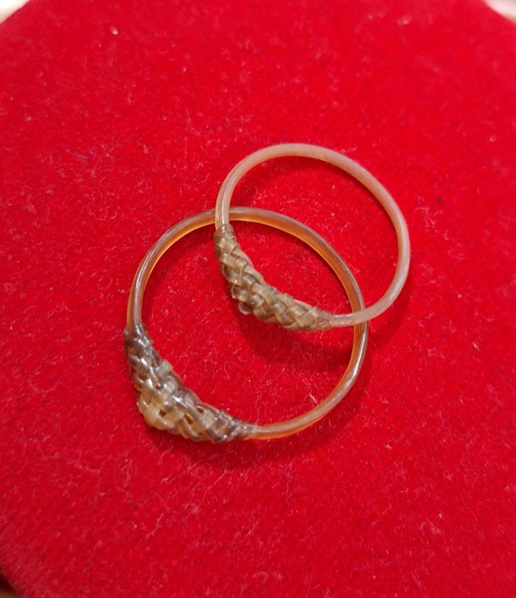 แหวนหางช้าง สายเดี่ยวสีเผือก