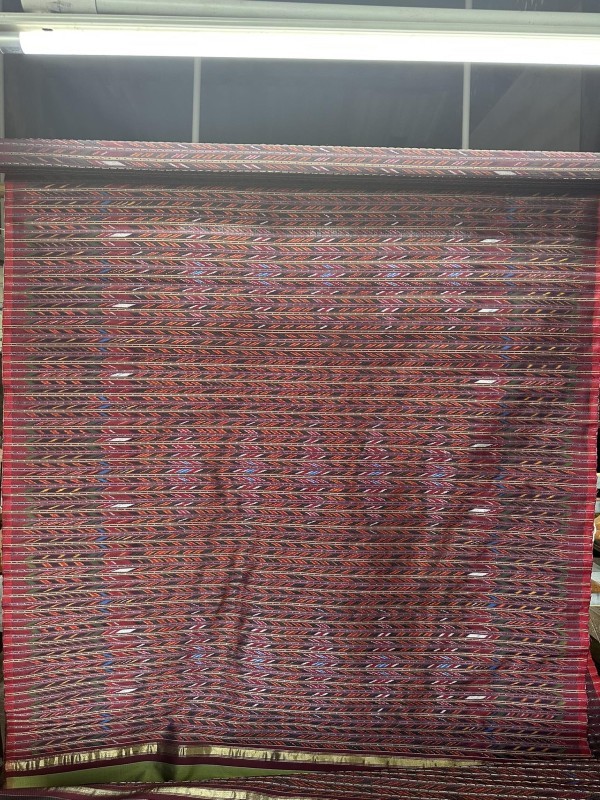 ผ้าโฮลสลายลาย ขนาด 1*2 เมตร เทคนิค ยก มัดหมี่ สลายลาย