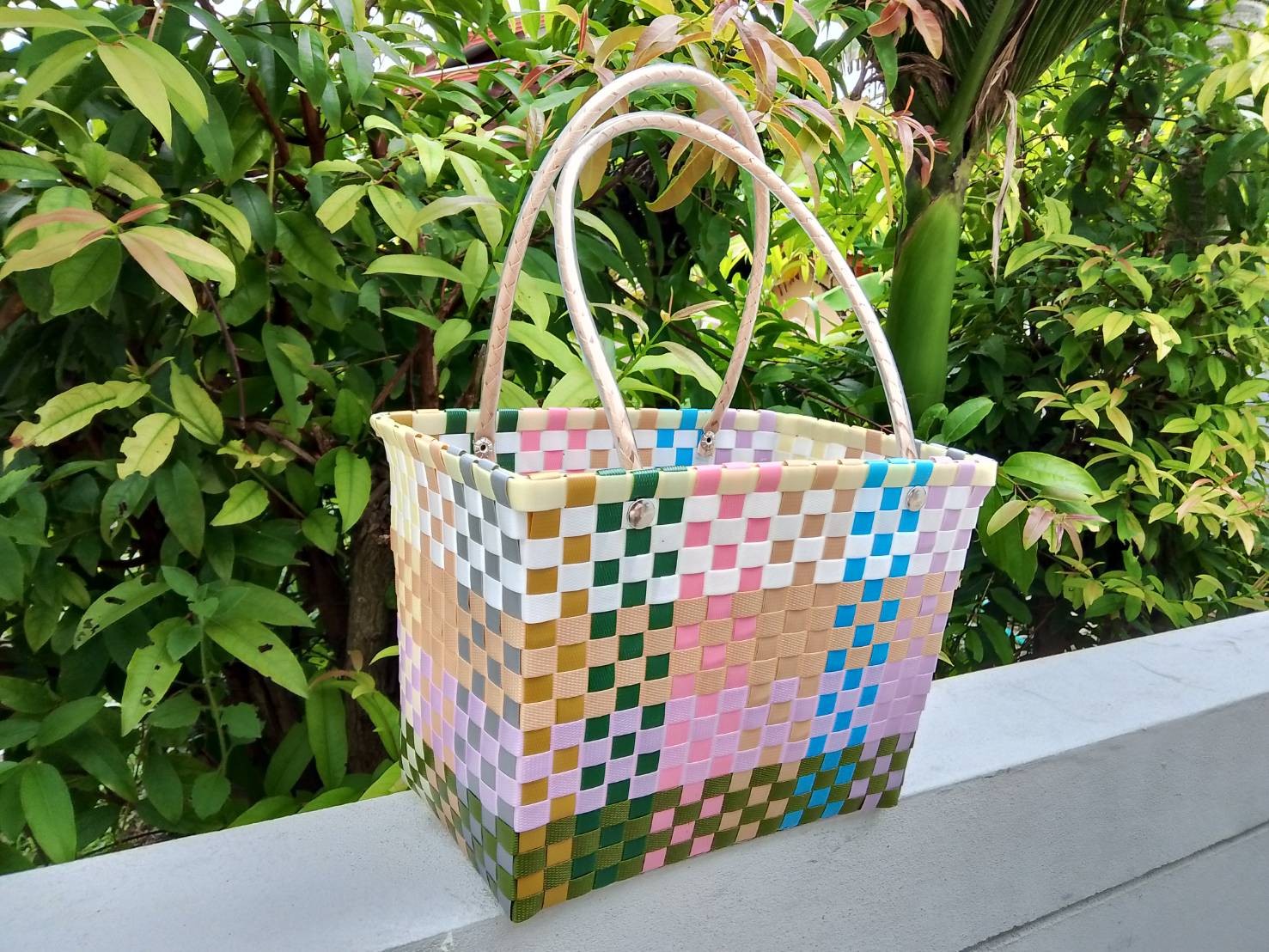 กระเป๋าจักสานบ้านสะพานใหม่