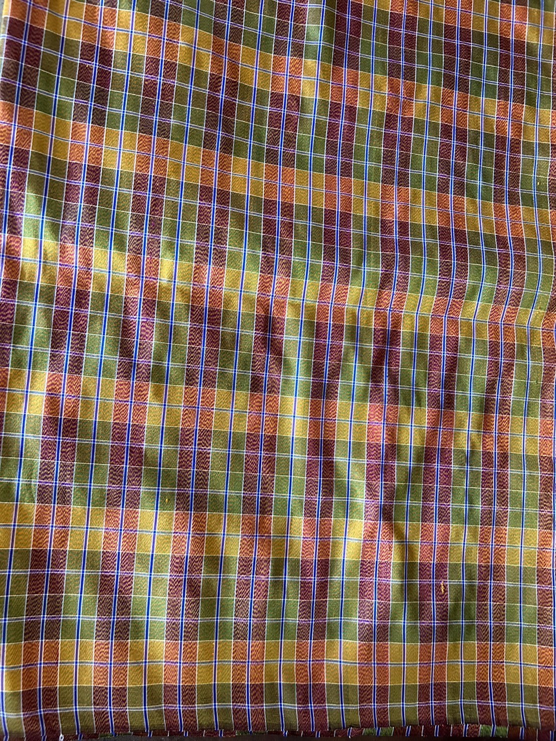 ผ้าไหมโสร่งลายสก็อตสีหวาน