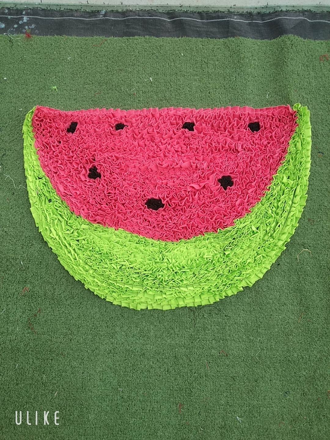 ผ้าเช็ดเท้าหมีแตงโมแคอร์