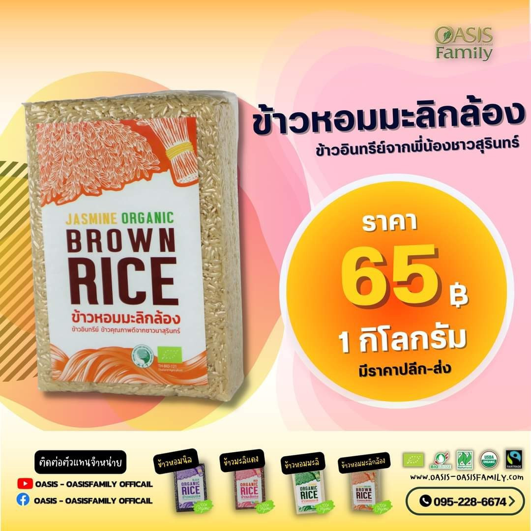 ข้าวหอมมะลิกล้องอินทรีย์