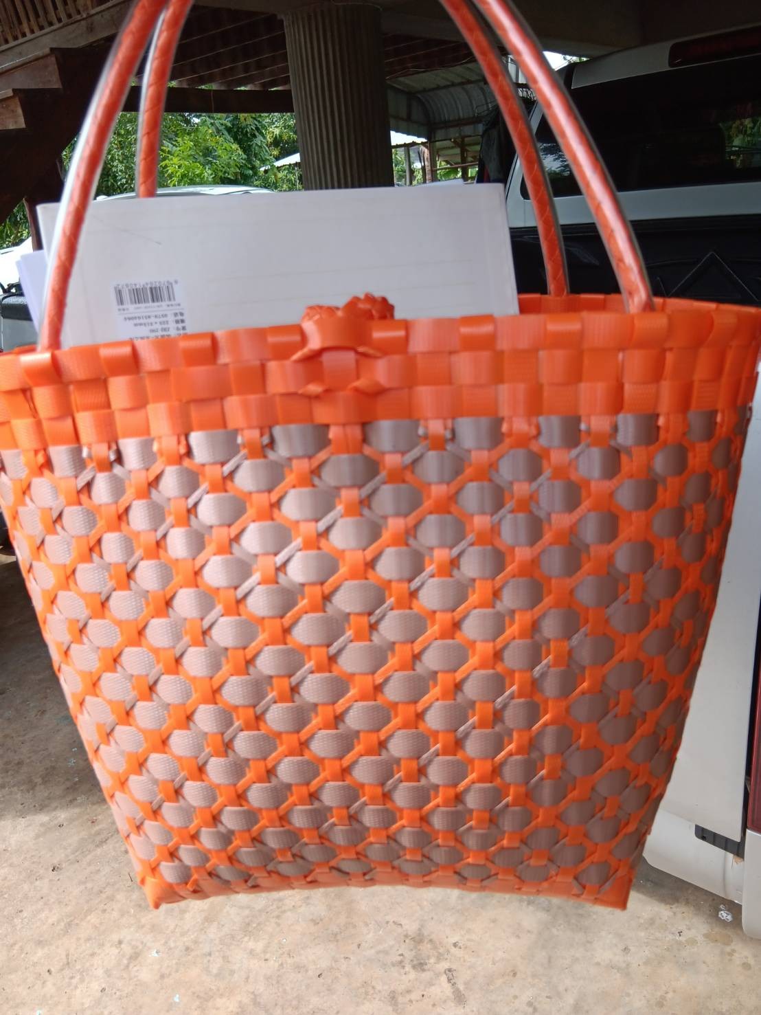 ตะกร้าพลาสติกสาน