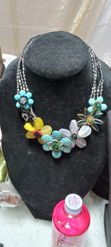 สร้อยคอคริสตัลติดดอก