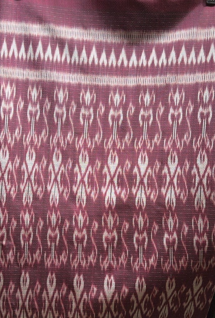 3ตะกอเครืออัมปรัม ทอเหยียบโคมลูกแก้วเล็ก ย้อมสีธรรมชาติ