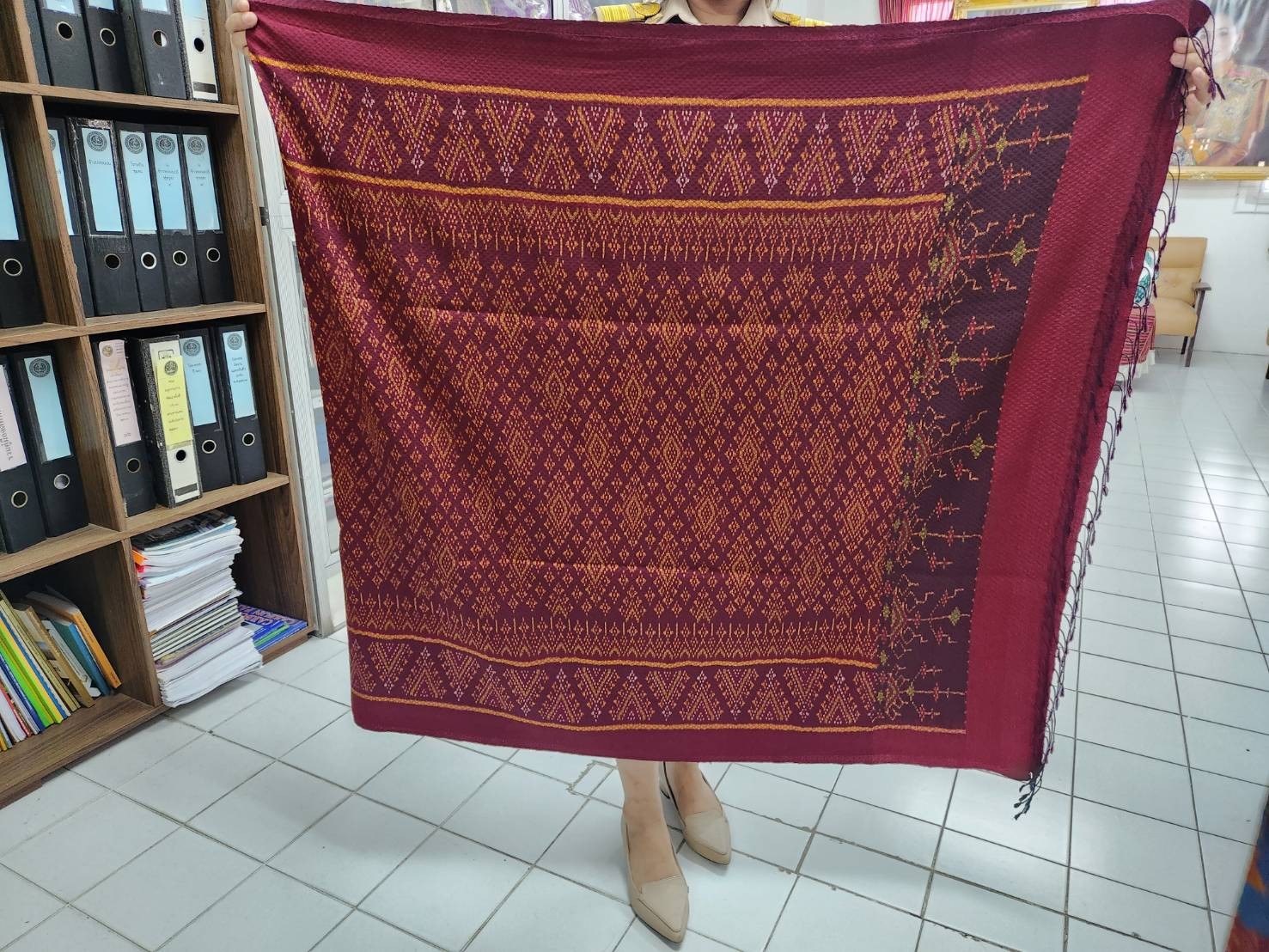 ผ้าไหมลายบายศรี