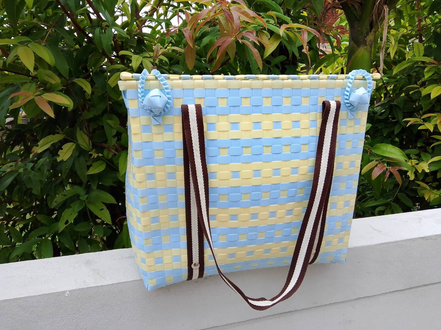 กระเป๋าจักสานบ้านสะพานใหม่