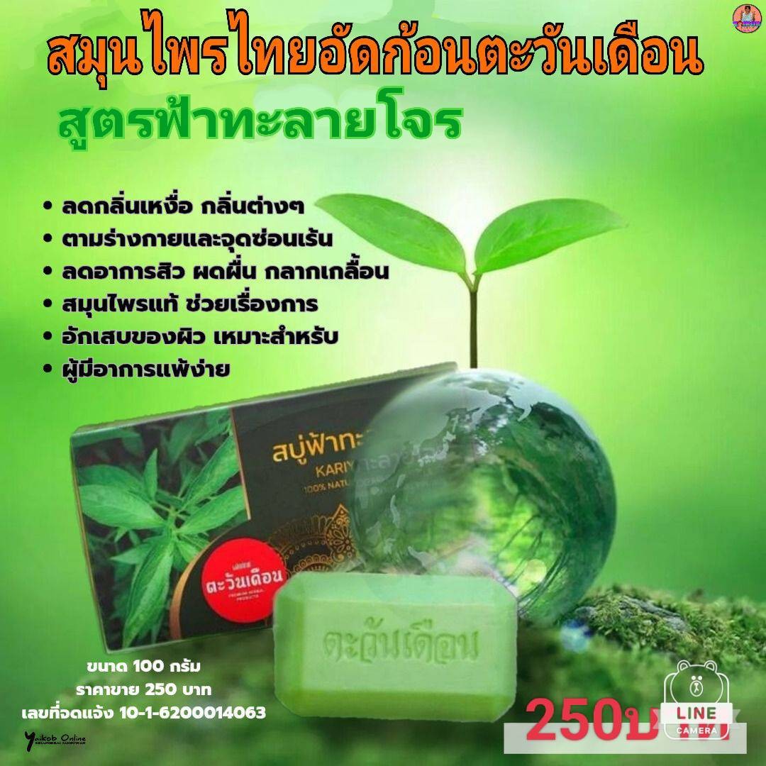 สมุนไพรอัดก้อนตะวันเดือน ฟ้าทะลายโจร