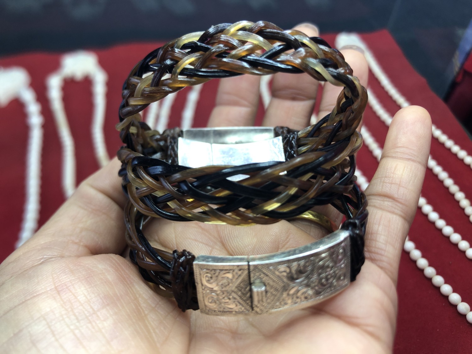 กำไลปลอกเก้าสามกษัตริย์ข้อต่อเงิน