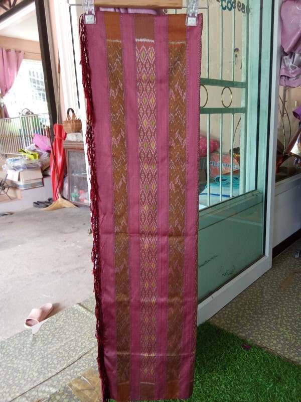 ผ้ามัดหมี่ทอสีธรรมชาติ _2990