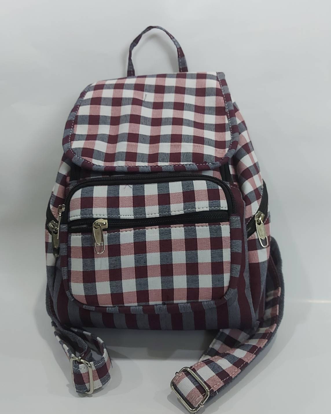 เป้ผ้าฝ้าย ลายขาวม้าหลากสีสัน