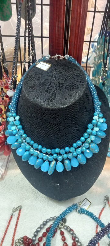 สร้อยแผงคอคาเนเลี่ยนสีฟ้า